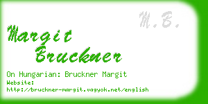 margit bruckner business card